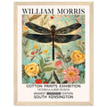 William Morris Framed Print - The Dragonfly, Floral Background, Framed Art print, yellow, #illieeart