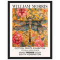 William Morris Framed Print - The Dragonfly, Floral Background, Framed Art print, yellow, #illieeart