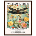 William Morris Framed Print - The Dragonfly, Floral Background, Framed Art print, yellow, #illieeart