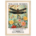 William Morris Framed Print - The Dragonfly, Floral Background, Framed Art print, yellow, #illieeart