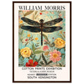 William Morris Framed Print - The Dragonfly, Floral Background, Framed Art print, yellow, #illieeart