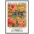 William Morris Framed Print - The Dragonfly, Floral Background, Framed Art print, yellow, #illieeart
