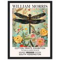 William Morris Framed Print - The Dragonfly, Floral Background, Framed Art print, yellow, #illieeart