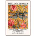 William Morris Framed Print - The Dragonfly, Floral Background, Framed Art print, yellow, #illieeart