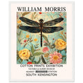 William Morris Framed Print - The Dragonfly, Floral Background, Framed Art print, yellow, #illieeart