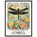 William Morris Framed Print - The Dragonfly, Floral Background, Framed Art print, yellow, #illieeart