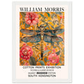 William Morris Framed Print - The Dragonfly, Floral Background, Framed Art print, yellow, #illieeart
