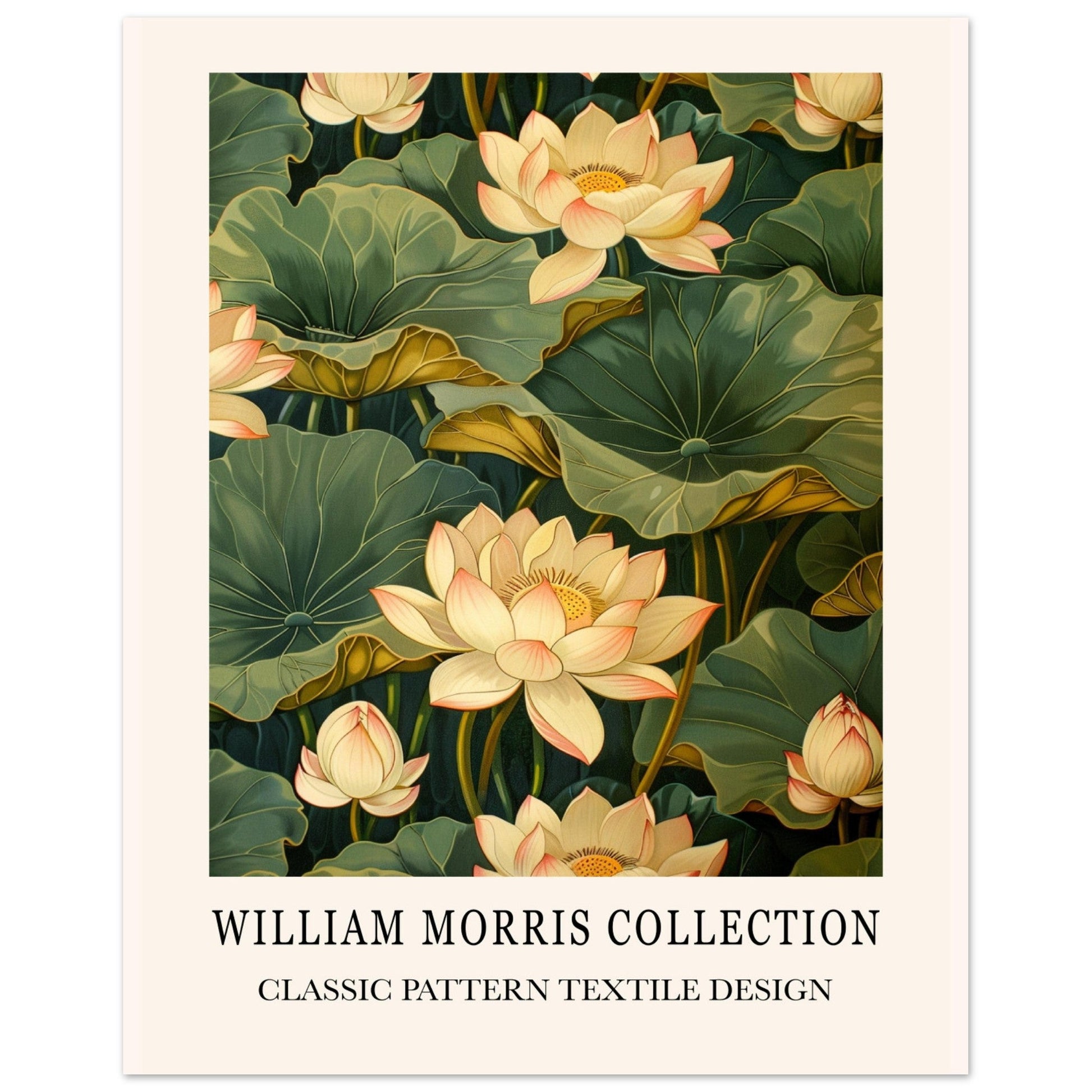 Water Lilies - William Morris, Inspired By William Morris, Water Lilies, William Morris Art, #illieeart