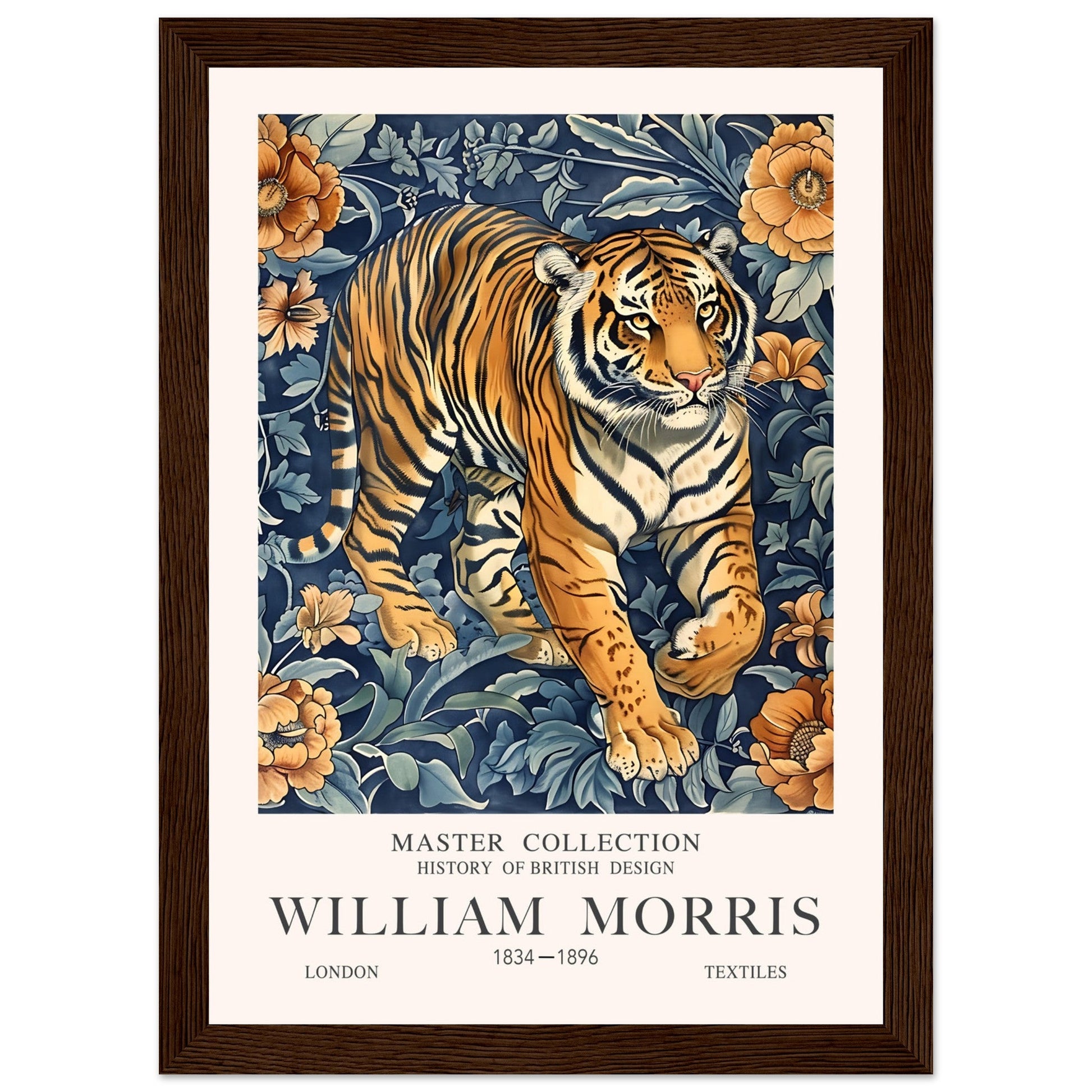 William Morris Master Collection - The Majestic Tiger Print - Framed, , , , #illieeart