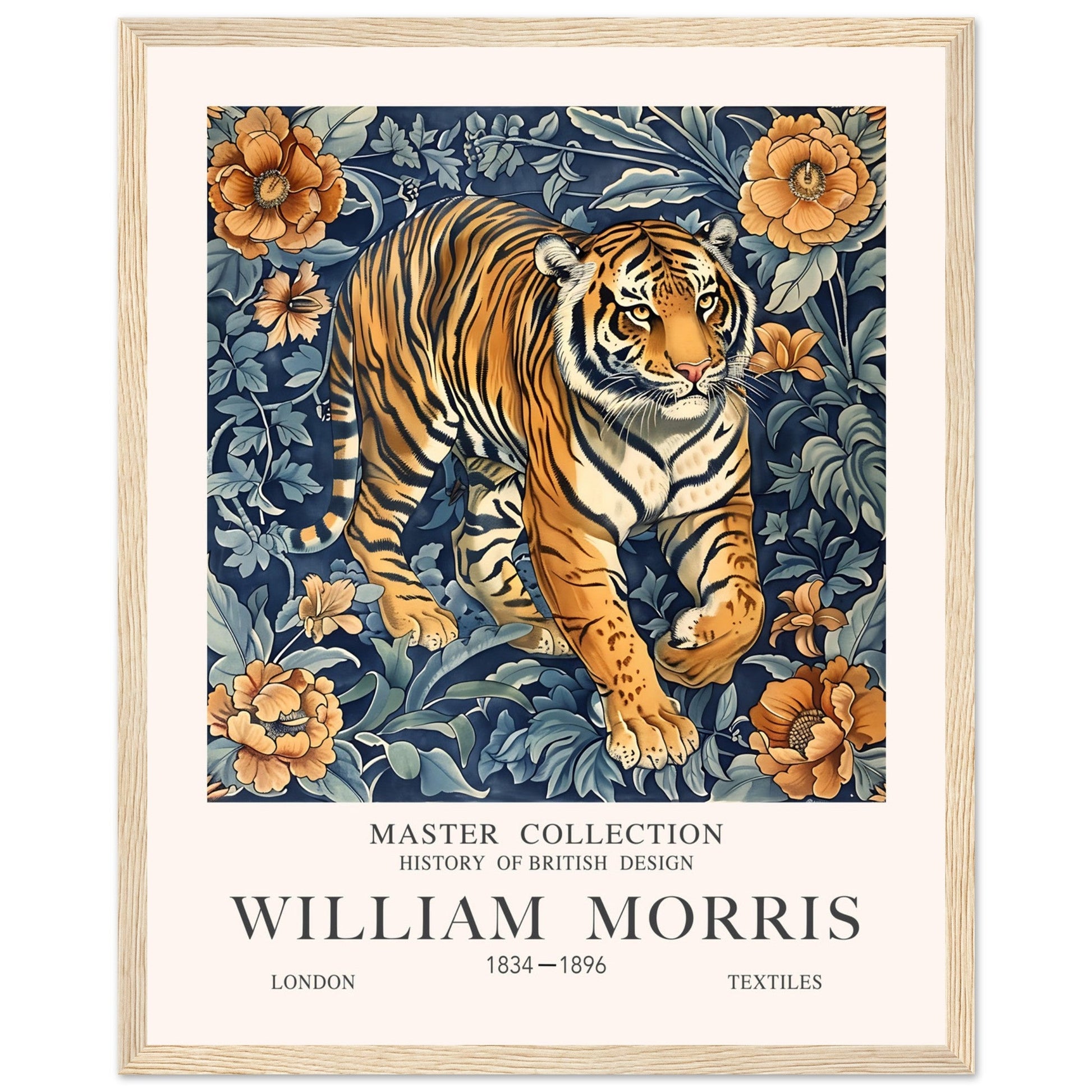 William Morris Master Collection - The Majestic Tiger Print - Framed, , , , #illieeart