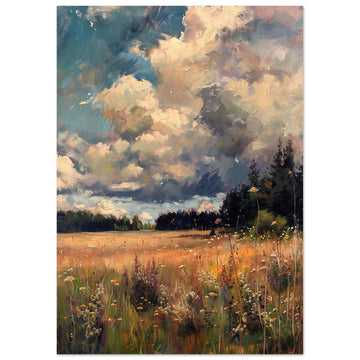 Vintage Country Landscape Print Painting, Country Landscape, vintage painting, , #illieeart