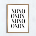 XOXO, Black and white, Typography, , #illieeart #