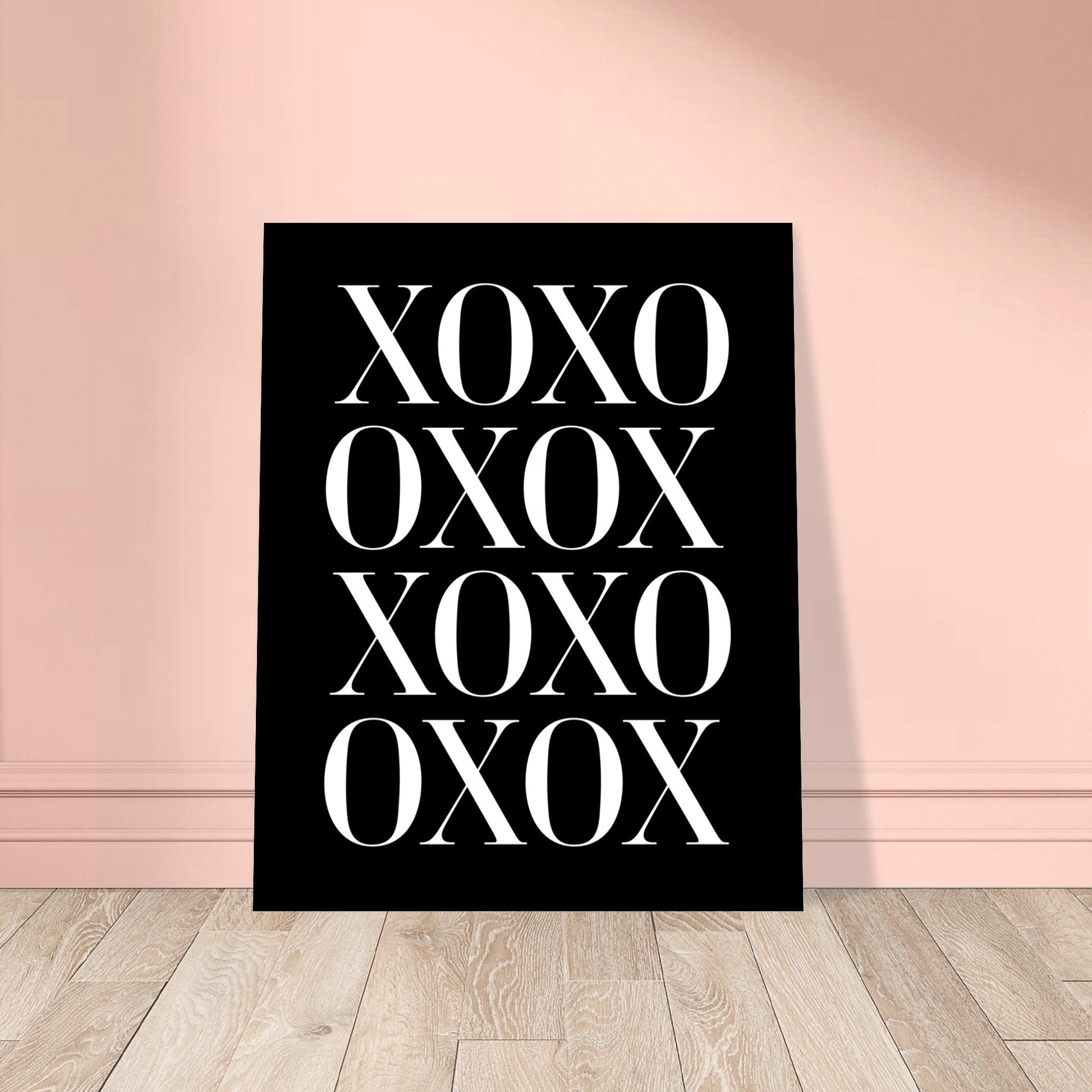 XOXO, Black and white, minimalist art prints, Typography, #illieeart #