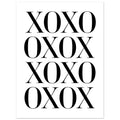 XOXO, Black and white, Typography, , #illieeart #