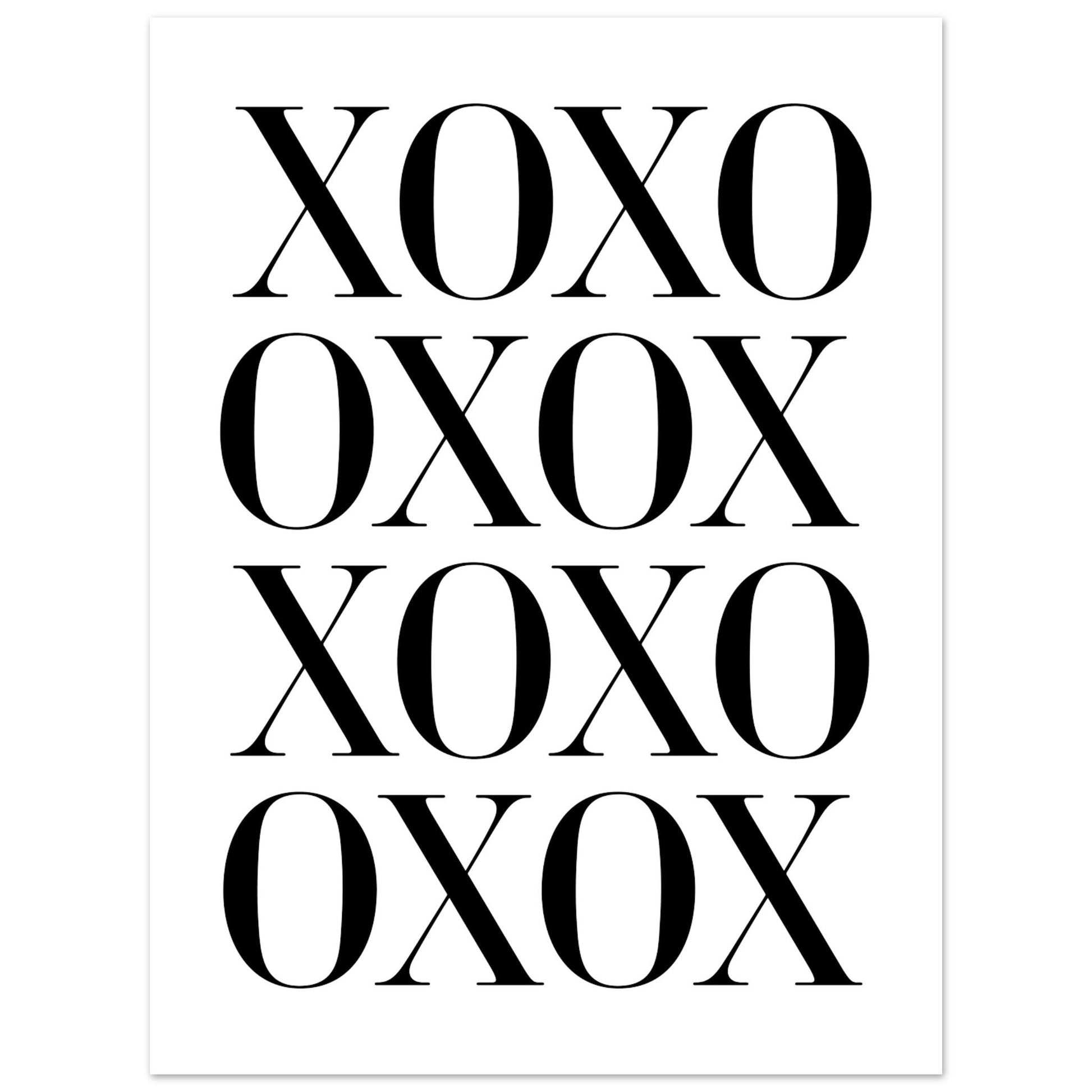 XOXO, Black and white, Typography, , #illieeart #