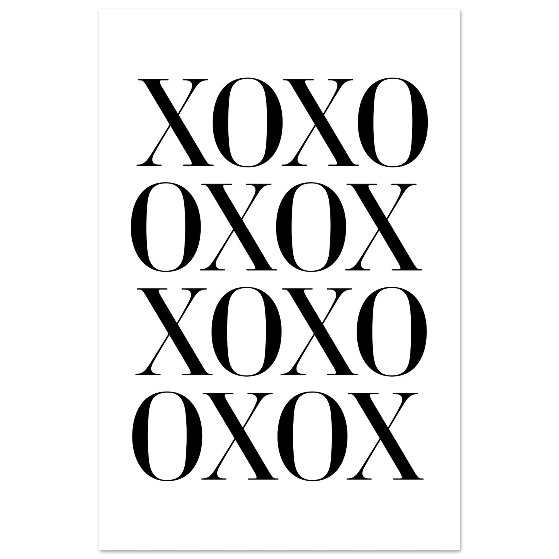XOXO, Black and white, Typography, , #illieeart #