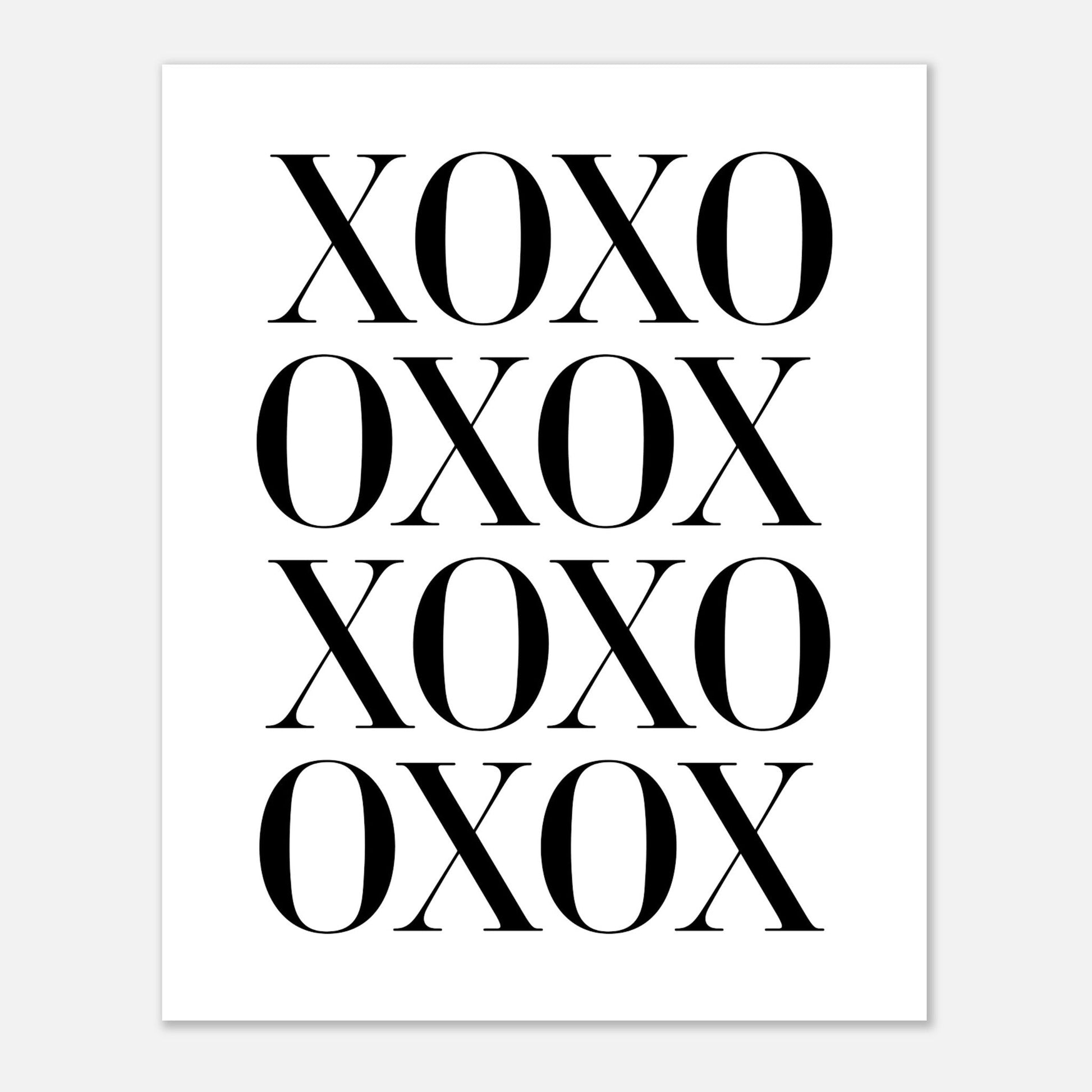 XOXO, Black and white, Typography, , #illieeart #