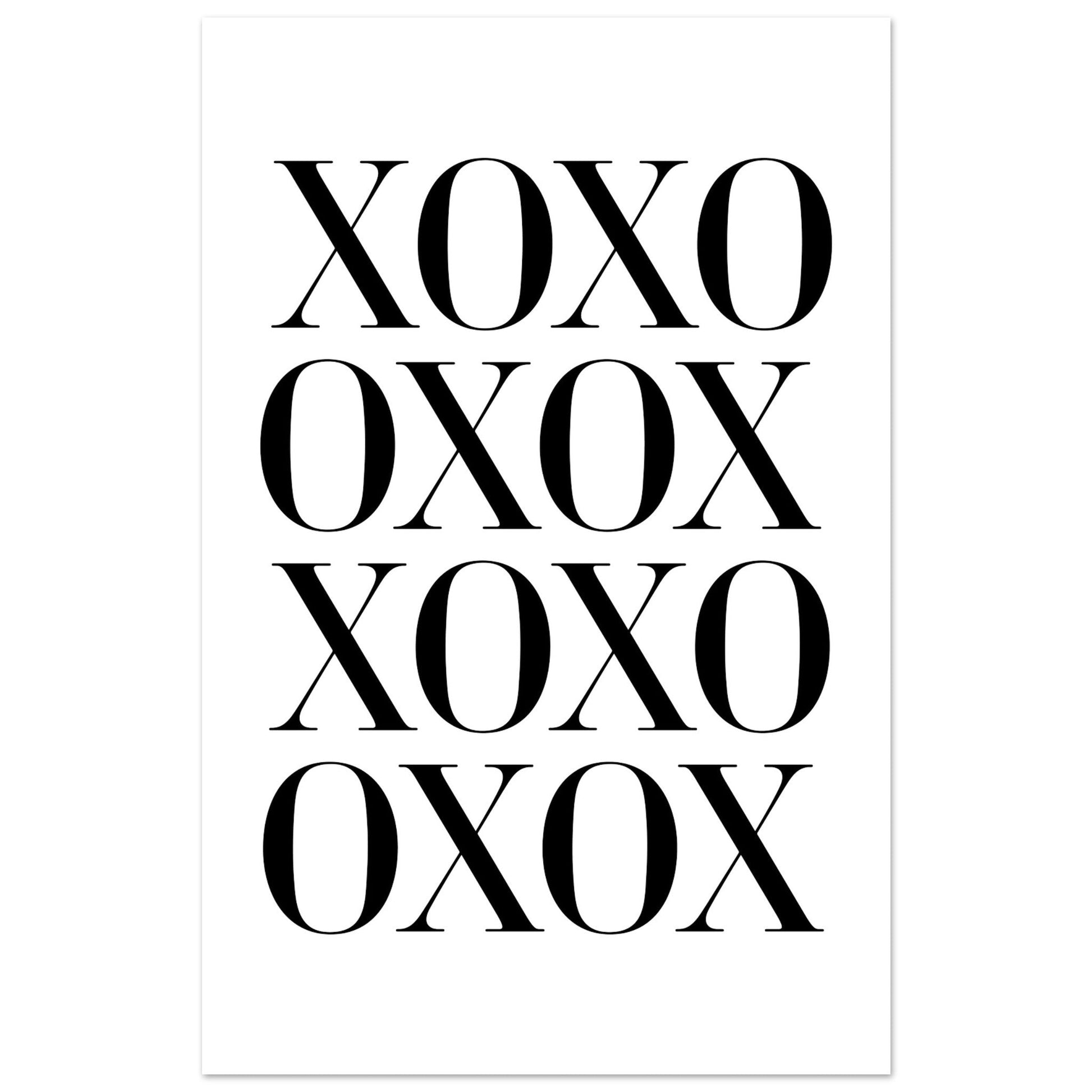 XOXO, Black and white, Typography, , #illieeart #