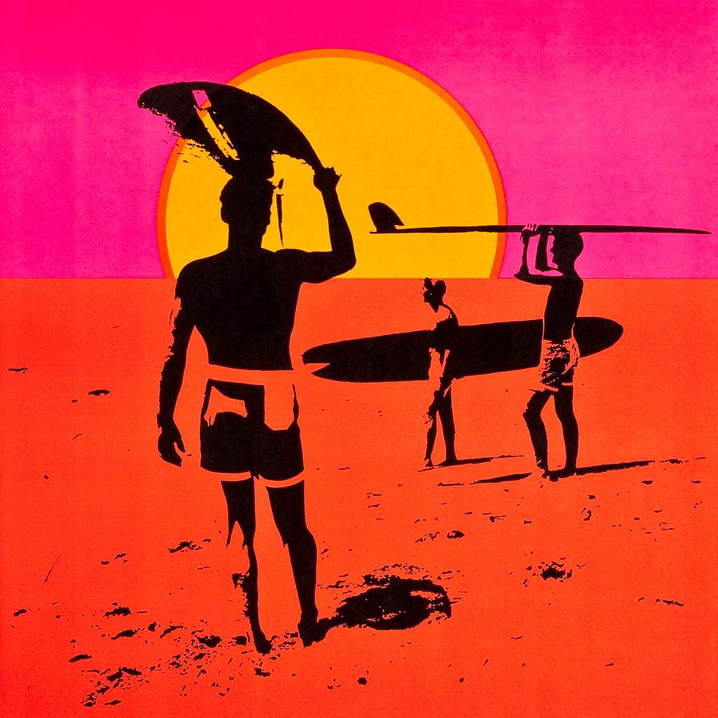 The Endless Summer Licensed Reproduction Original Movie  Print