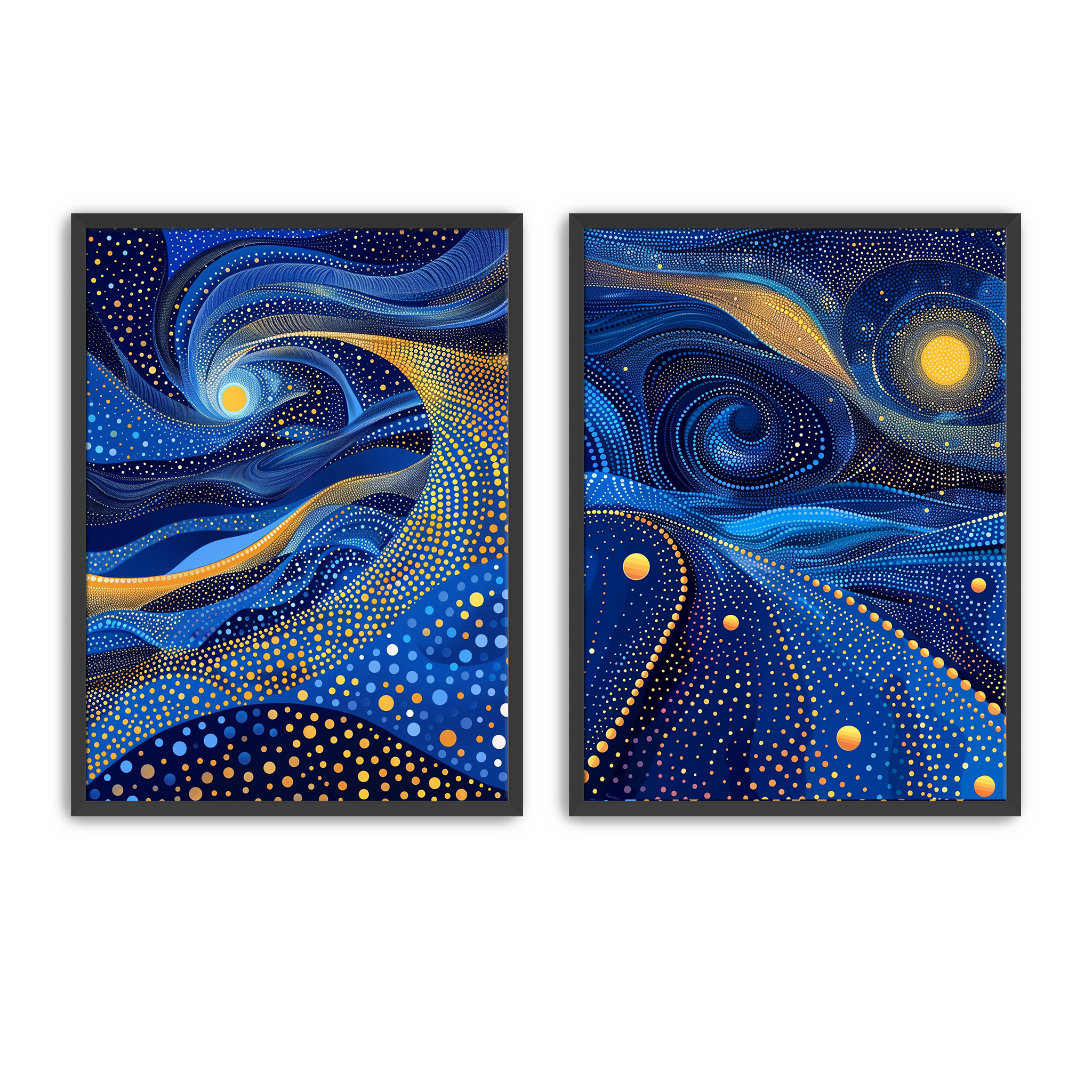 Shop sets of 2 wall art prints, including botanical, floral, abstract and landscape designs for living rooms, bedrooms and hallways.