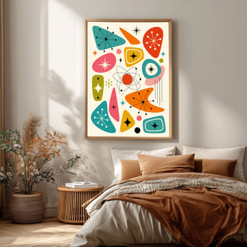 mid century atomic art