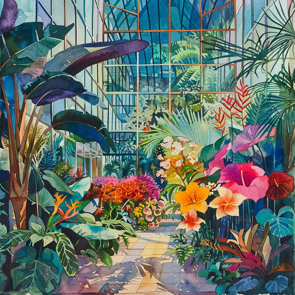 KEW GARDENS LONDON PRINT