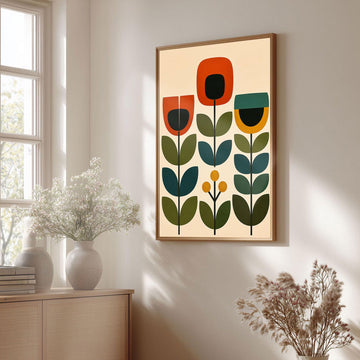 Mid-century Scandinavian wall art