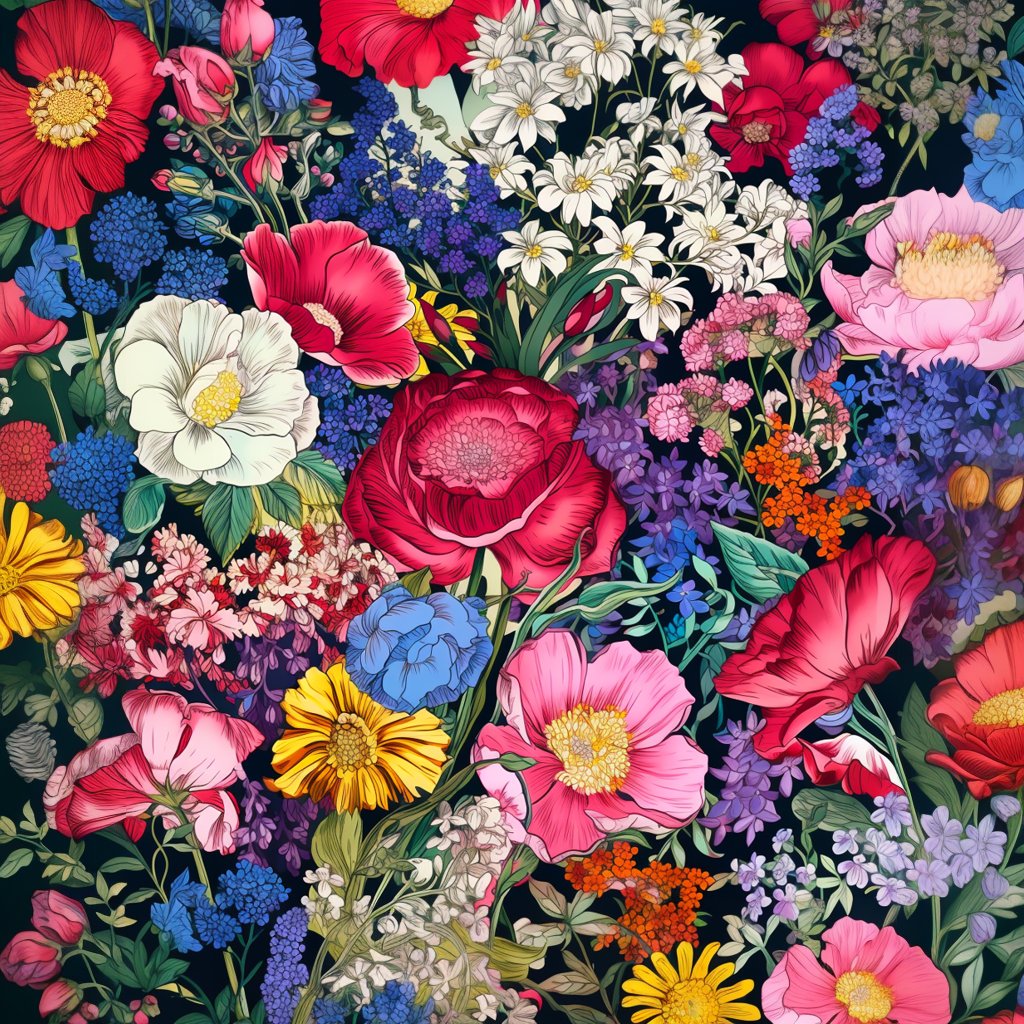 Liberty London Style Vintage Print