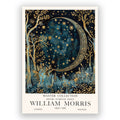 William Morris's moon and star wall art, available in framed and unframed art prints available