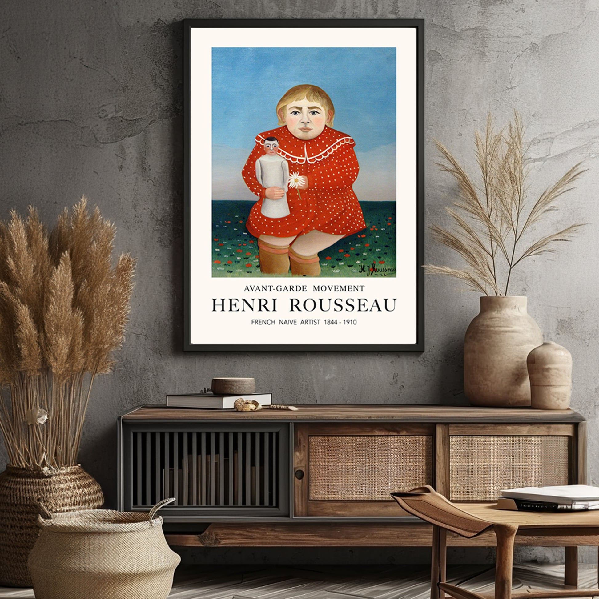 Child with Doll Henri Rousseau art print