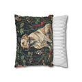 Vintage dog Pillowcase, Labrador-Print dog Lovers Pillowcases, william morris design, Labrador print