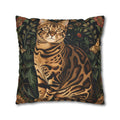 Vintage Cat Pillowcase, Cat-Print Cat Lovers Pillowcases, william morris design, bengal cat print