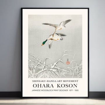 Ohara Kason Exhibition Print - Wild Ducks