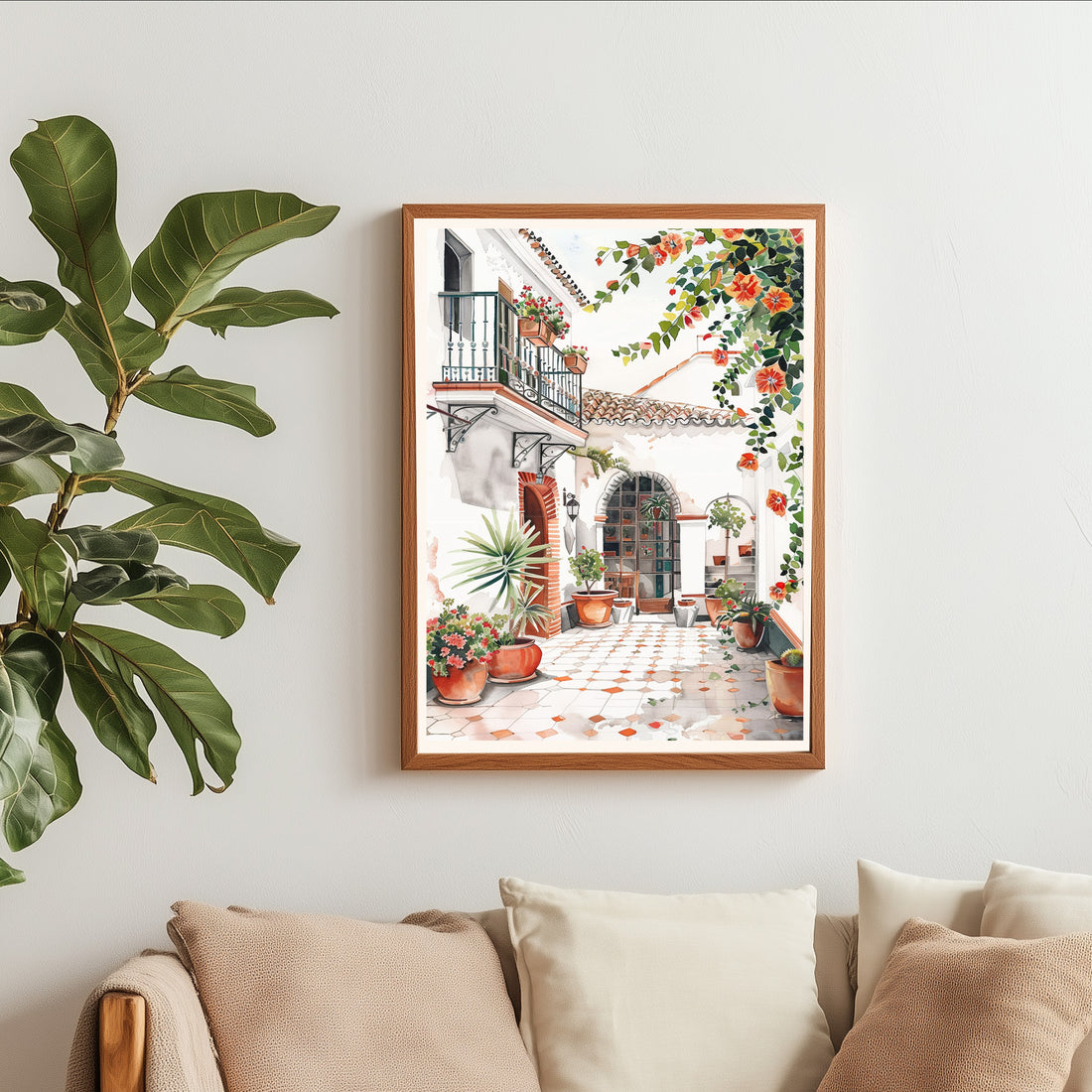 Spanish Patio Art Print