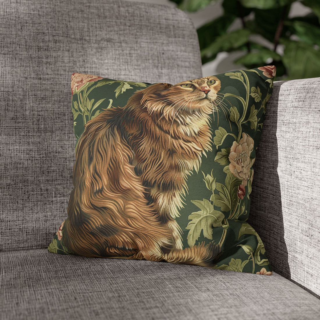 Pillow Case-Cat Print