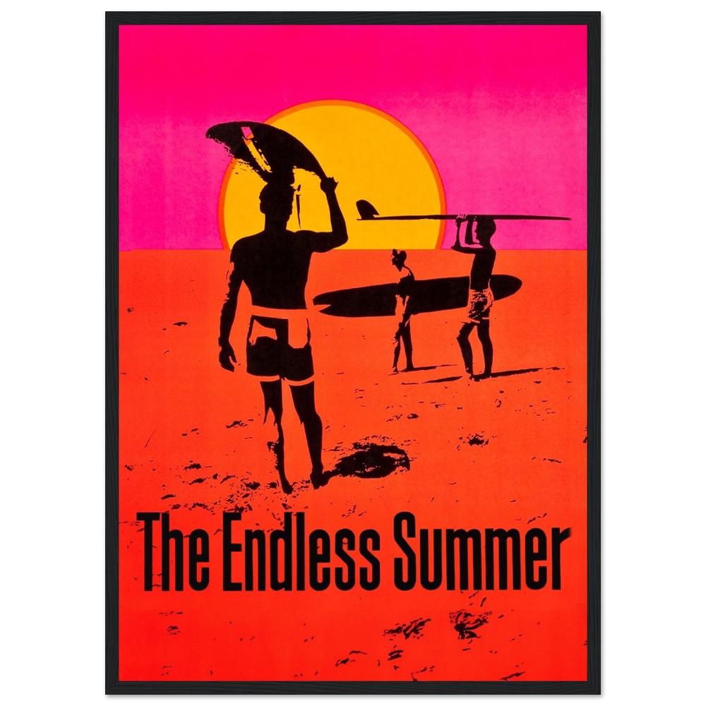 The Endless Summer - Classic Vintage Movie, Framed Print, Surf Movie, The Endless Summer, vintage movie poster, #illieeart