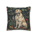 Vintage dog Pillowcase, Labrador-Print dog Lovers Pillowcases, william morris design, Labrador print