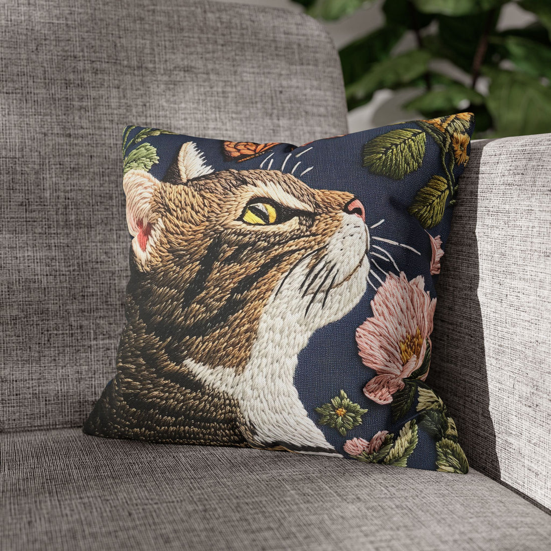 Pillow Case-Cat Print