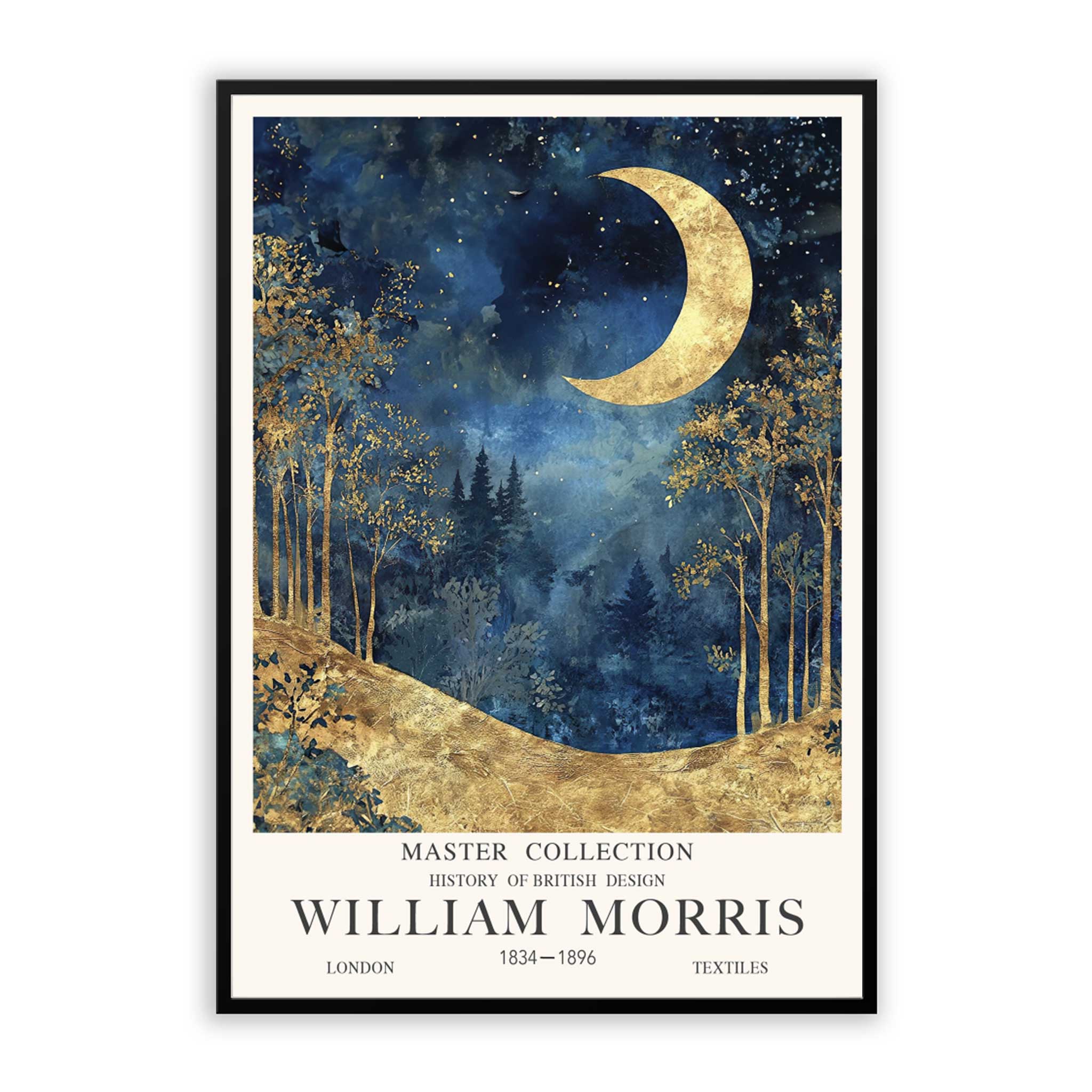 William Morris Golden Crescent Moon 26