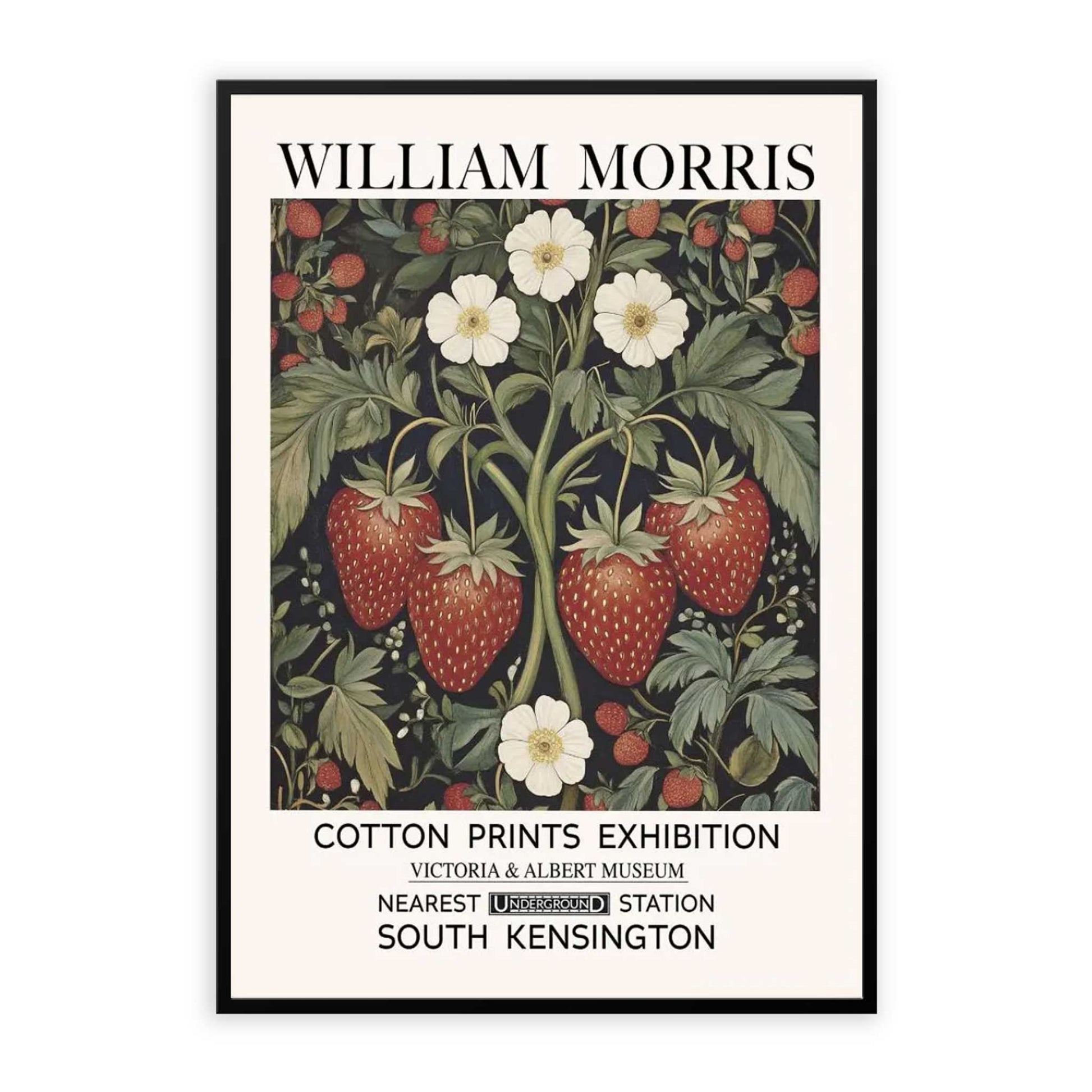 Oranges Fruit Print William Morris exhibition poster, Victoria and Albert Museum Print, Framed Unframed Wall decor for living room, Christmas Gift