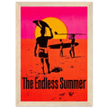 The Endless Summer Authentic Orange Retro Surf Framed Wall Art