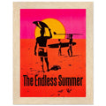 The Endless Summer Authentic Orange Retro Surf Framed Wall Art