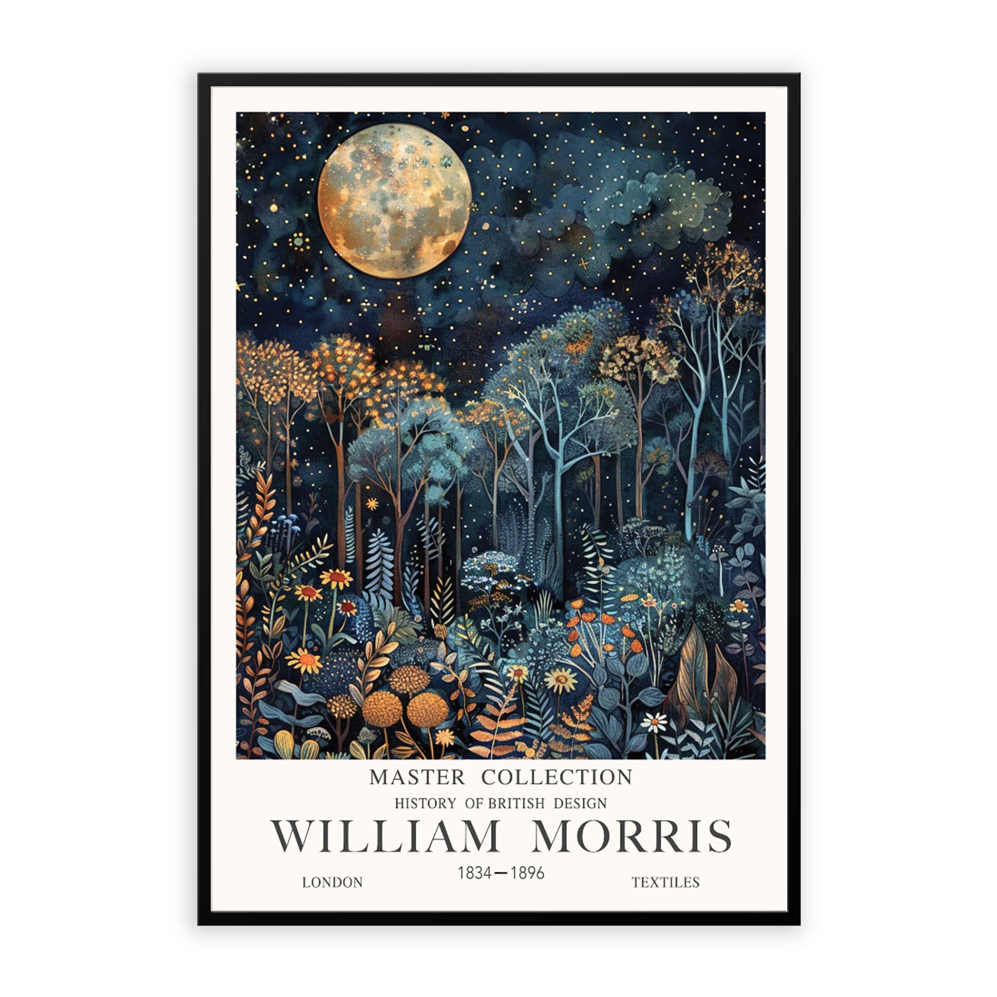 William Morris Moon & Stars 2