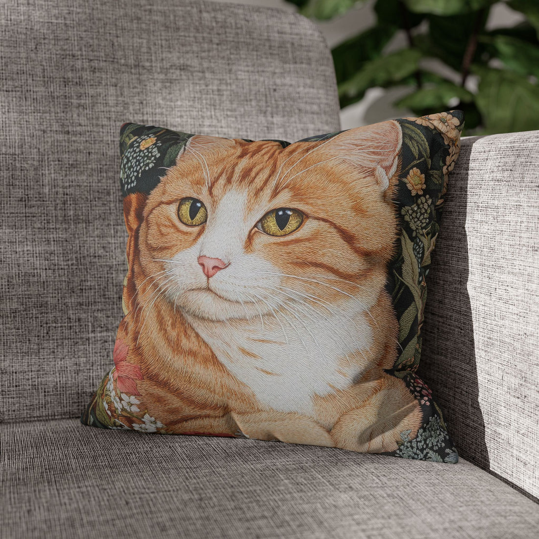 Pillow Case-Cat Print