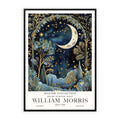 William Morris's moon and star wall art, available in framed and unframed art prints available