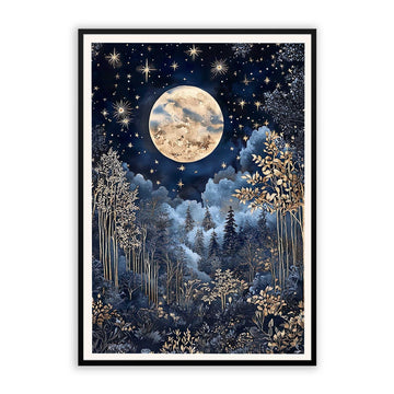 Celestial Full Moon Print