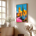 Agave Cactus Print Desert Landscape Poster 