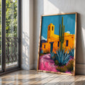 Agave Cactus Print Desert Landscape Poster 