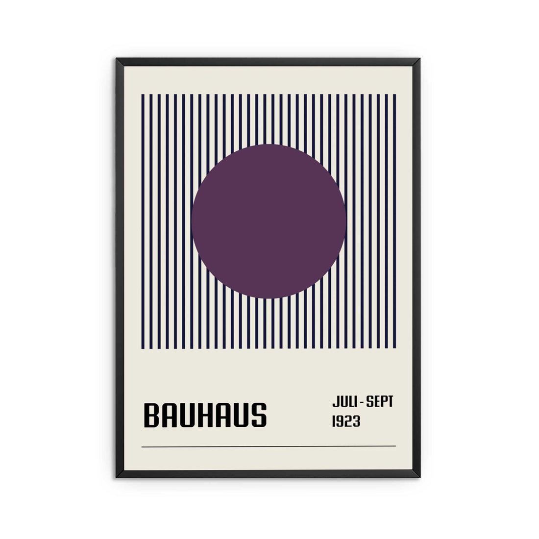 Bauhaus Purple Poster Geometric Wall Art