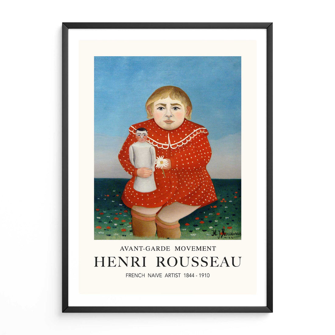 Child with Doll Henri Rousseau art print